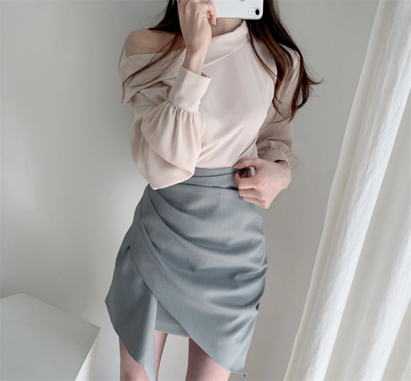 Высокая талия кружево до Ruched для женщин юбка Женский Bodycon мини-юбка карандаш Сексуальная уличная дамы Faldas Mujer Femme