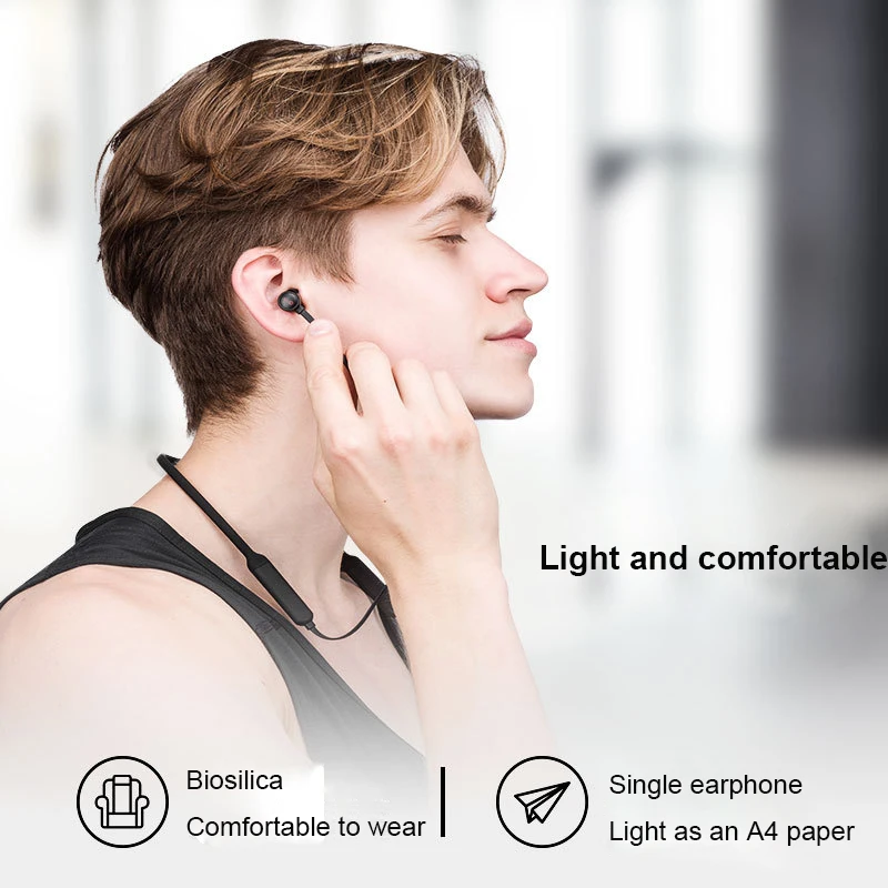 Bluetooth наушники спортивные Беспроводные с микрофоном и двойными аккумуляторами