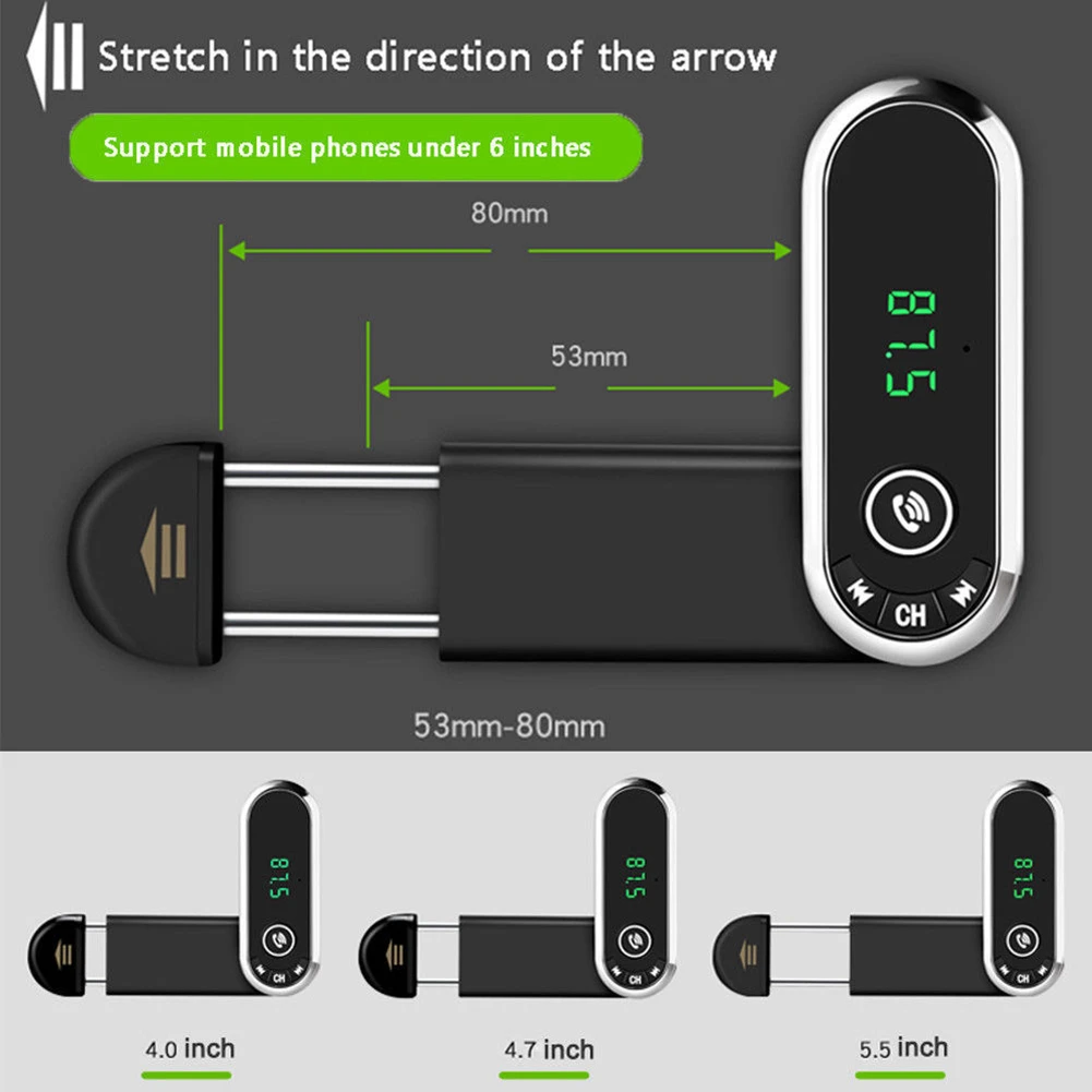 Автомобильный комплект быстрая Громкая связь FM USB передатчик MP3 держатель