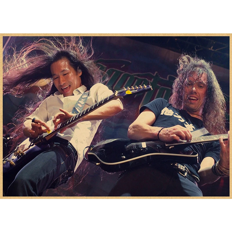 DragonForce Декор для дома крафт кислота камень музыка плакат рисунок сердечник