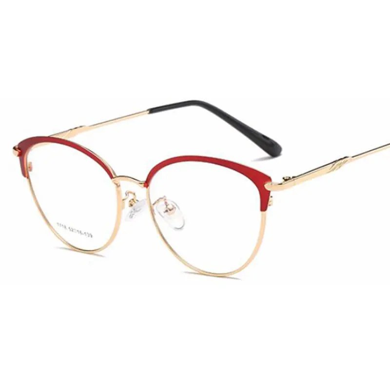 Высококачественные Модные металлические оправы для очков унисекс с прозрачными