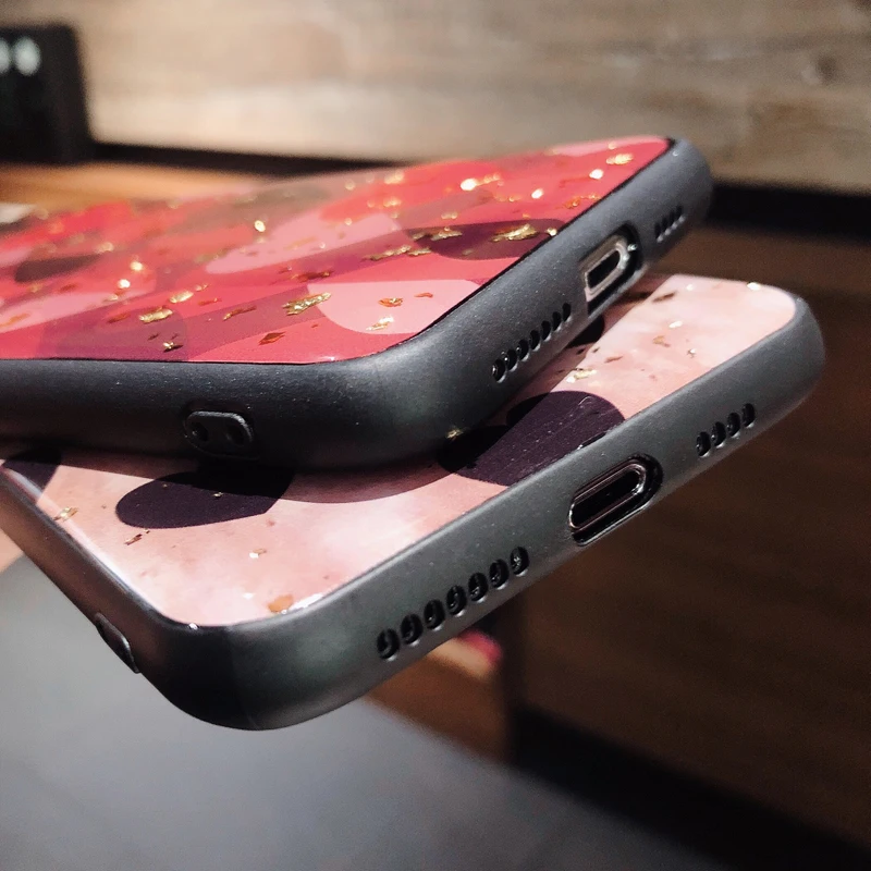 Мягкий чехол с эпоксидной трещинкой для iphone 7 6 6s 8 plus X Xs max XR тонкие чехлы телефонов