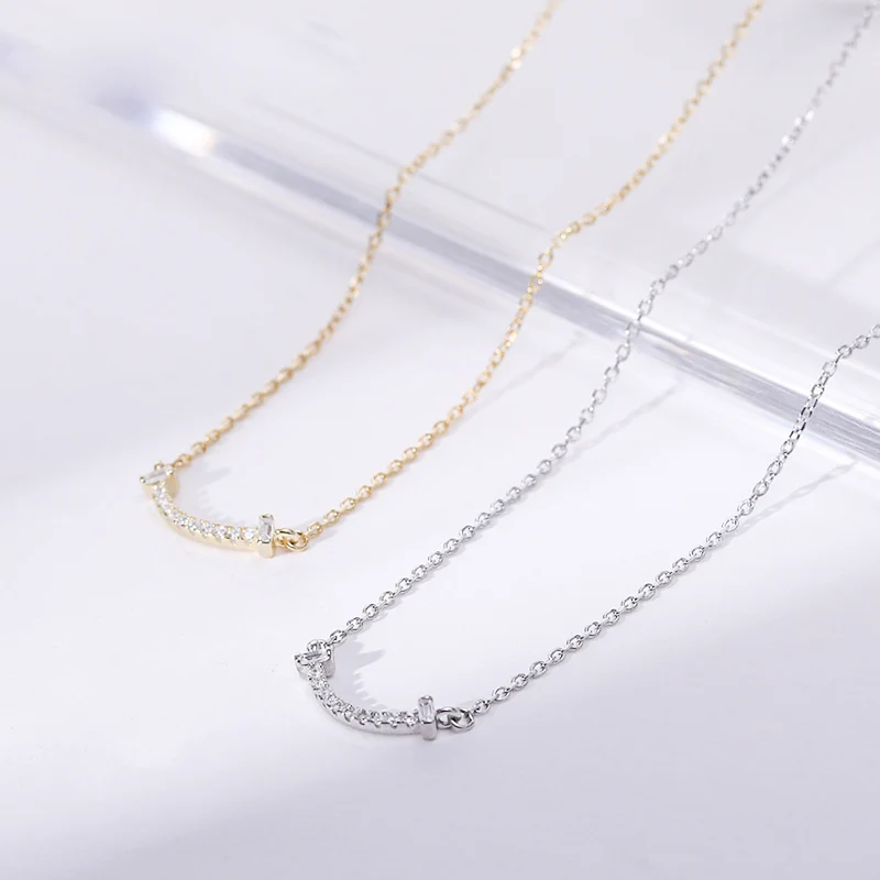 Chocker Necklace 925 Sterling Silver Jewelry For Women Woman 2019 With Rhinestones Golden | Украшения и аксессуары
