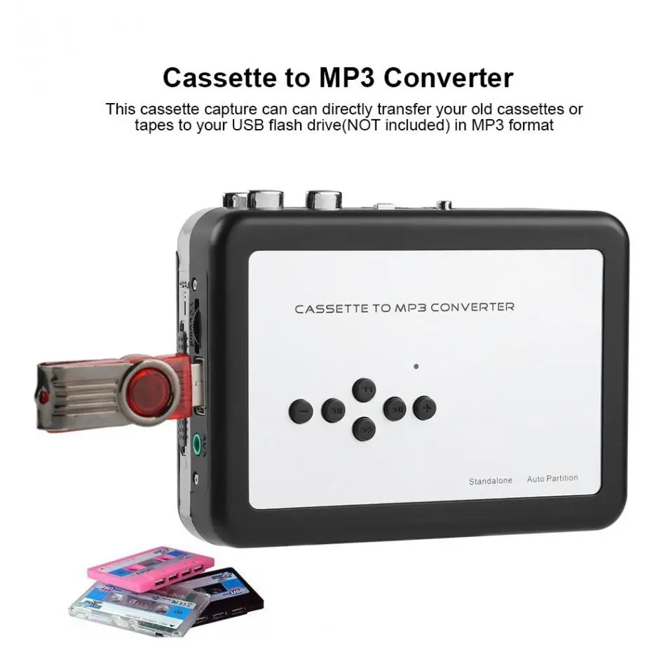 USB Walkman Кассетная лента MP3 конвертер для Windows Plug and play Музыка Аудио плеер кассета авто-реверс