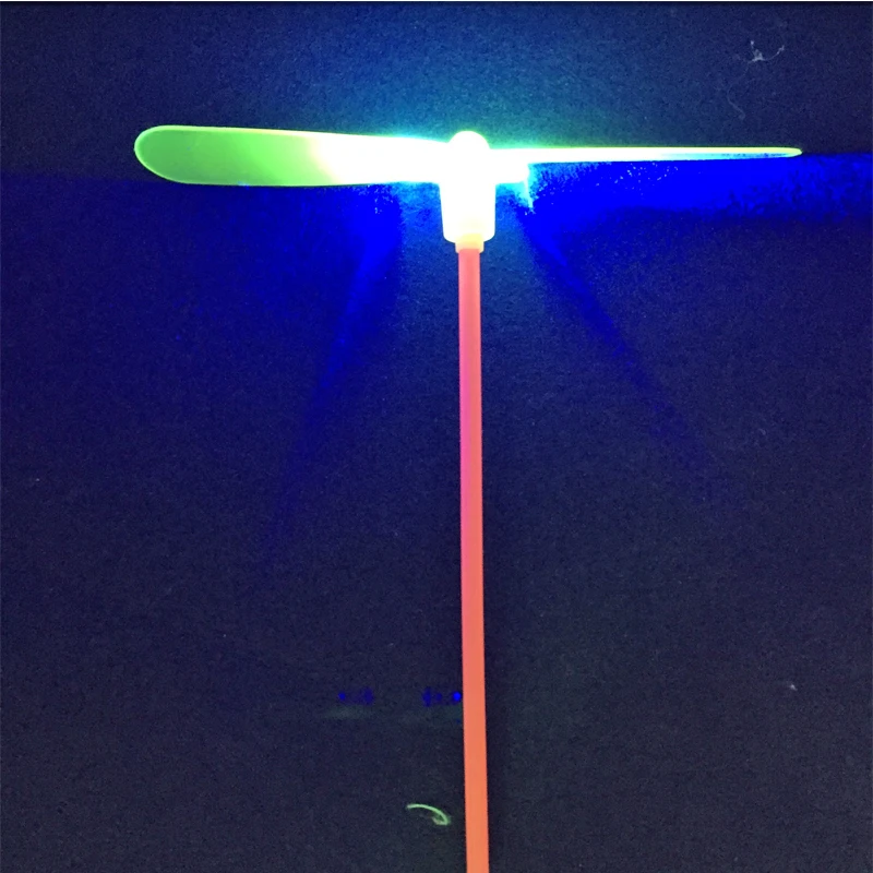 

25pcs/lot led Luminous flying bamboo dragonfly toys novelty light up flashing kids funny flying toys christmas gift supplies