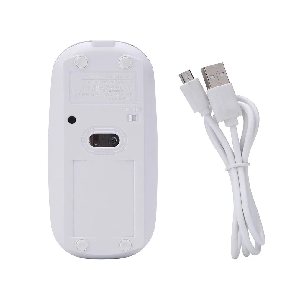 Беспроводная Bluetooth мышь VOBERRY BT3.0 перезаряжаемая тонкая оптическая 1600DPI игровая