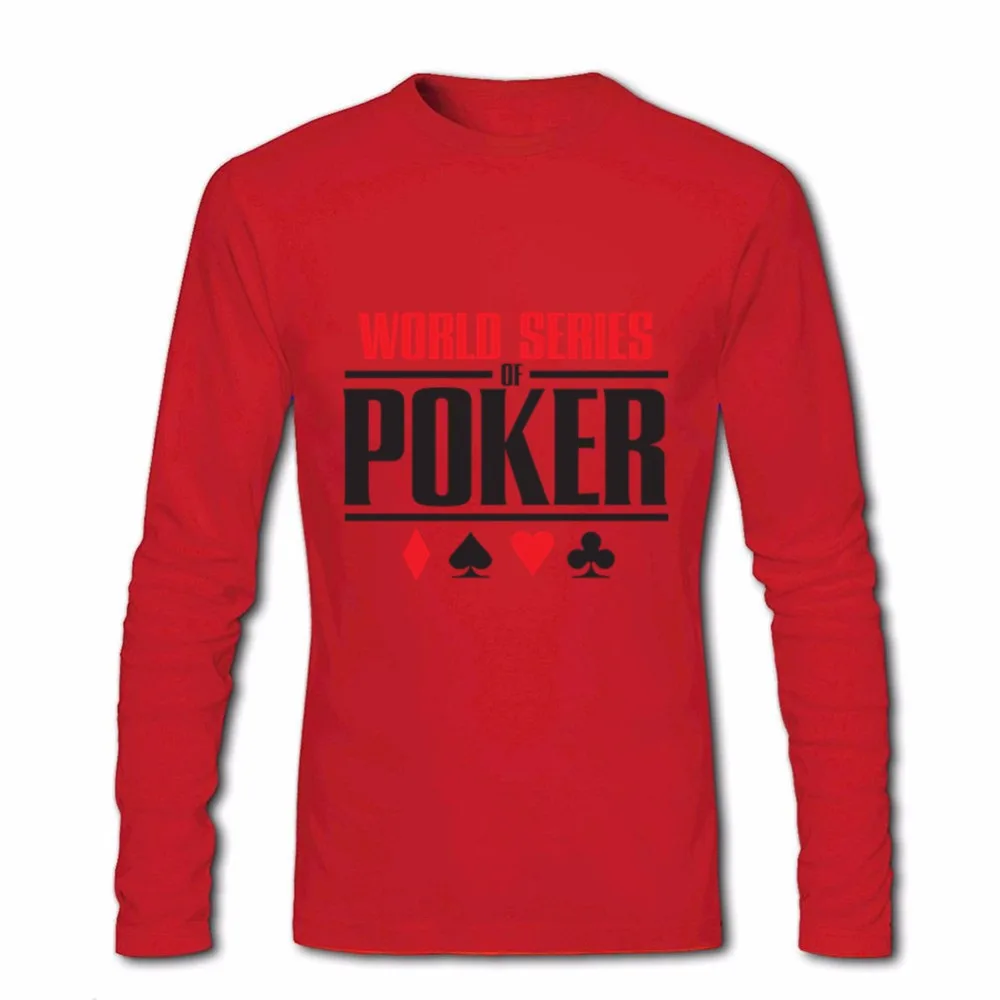 Latest Trendy Summer Cheapest Price Round Neck Male Tees Men's World Series Of Poker T Shirts Wsop Logo Printed Crewneck T-shirt | Мужская
