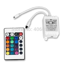 10setlot dream color rgb led strip controller 24 key ir remote control 12v for led strip rgb 5050