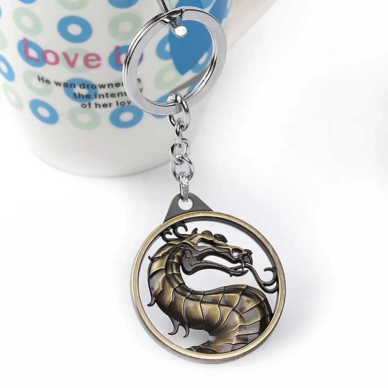 

12 Pcs/Lot Jewelry Gift Dragon Badge Long Chain Necklace Bulk Wholesale
