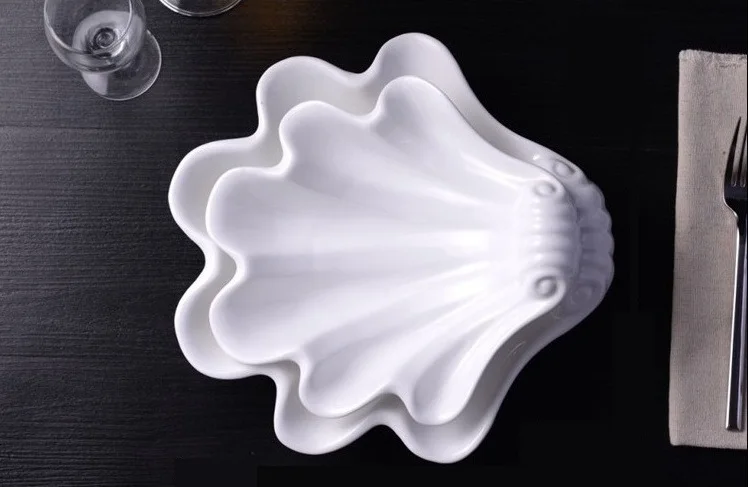 Керамическая сервировочная чаша креативная декоративная Фарфоровая столовая