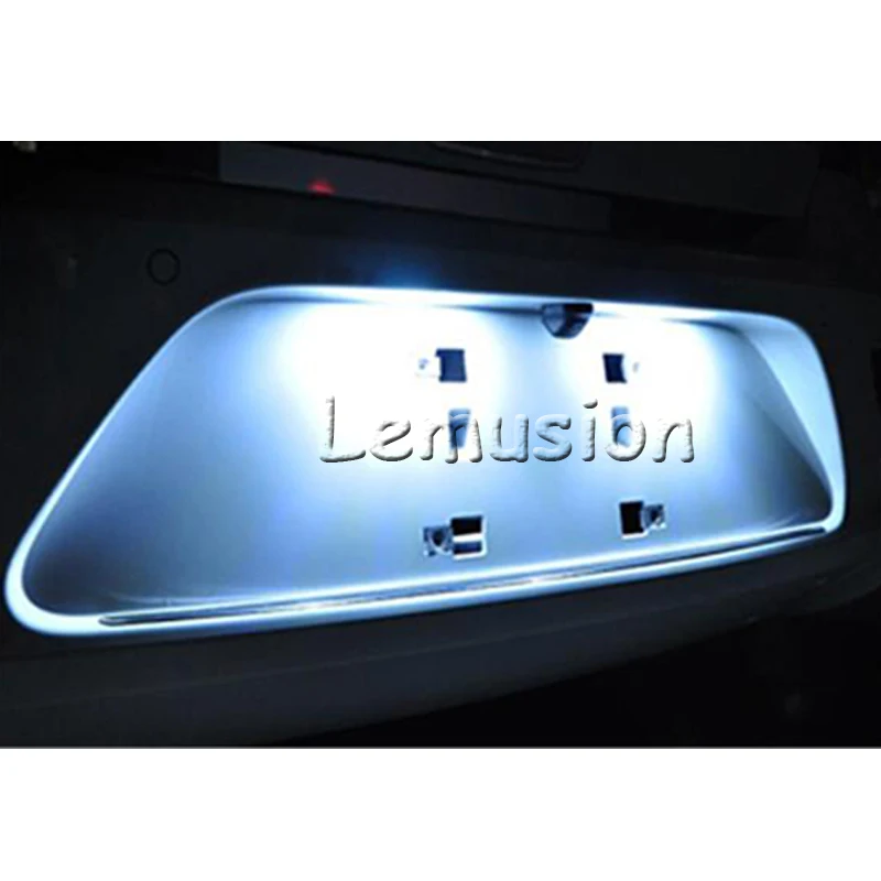 1 пара светильник автомобильные светодиодные лампы для номерного знака 12 в белые