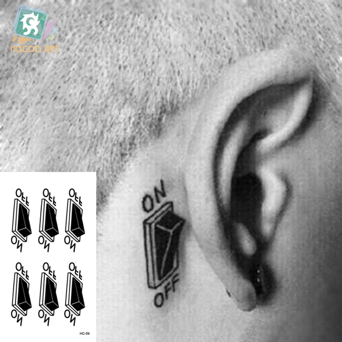 Маленькая временная татуировка, Наклейка G-dragon, такая же черная улыбающаяся мордочка, кошка, звезда, узор, дизайн, Водная передача, боди-арт, поддельные татуировки для женщин