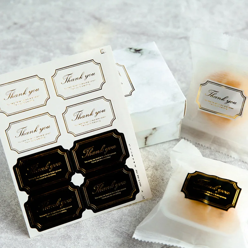160 шт. спасибо бирок для подарков домашние стикеры куки этикетки печать свадебной