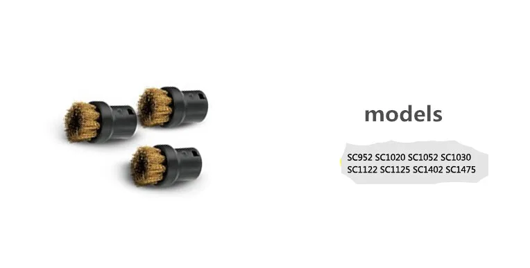 Круглая щетка для пароочистителя Karcher SC952 SC1020 SC1052 SC1122 SC1125 SC1402 и т. д. 3 шт./лот|steam