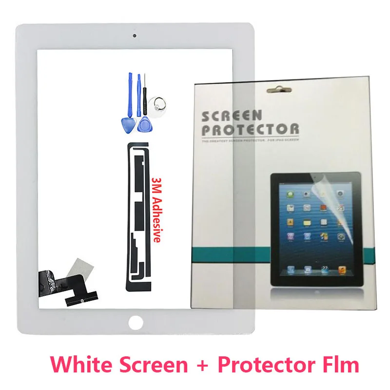 Сенсорный экран для ipad 2 A1395 A1396 A1397 Передняя панель ipad2 дигитайзер стекло с