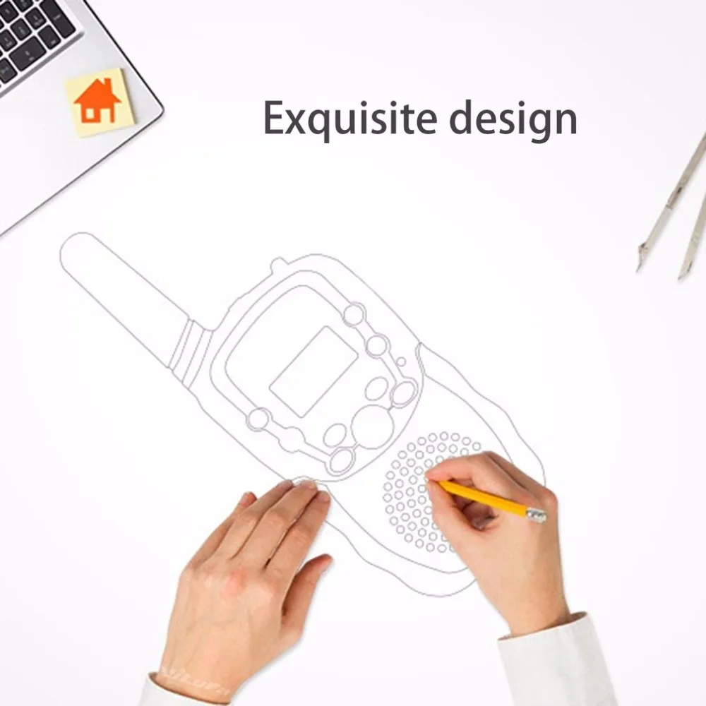 2Pcs BaoFeng T3 Mini Walkie Talkie Outdoor  children's iInterphones 0.5W 8/22CH LCD Display Handheld Two-way Radio Transceiver