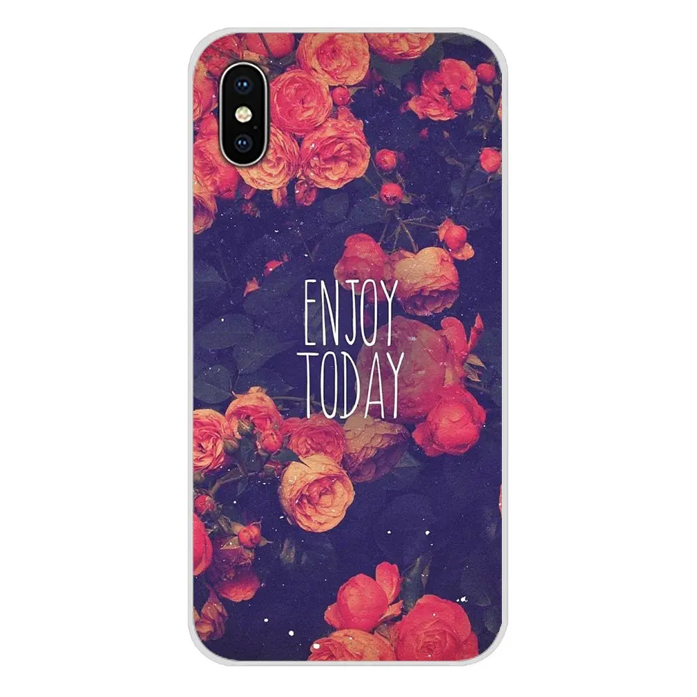Аксессуары чехлы для телефонов Чехлы Enjoy Today красные розы Apple iPhone X XR XS MAX 4 4S 5 5S 5C SE 6