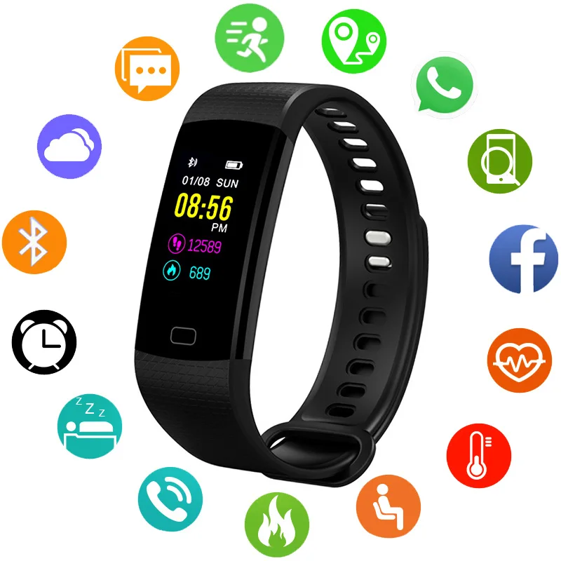 Спорт Смарт Детские часики для девочек и мальчиков Smartwatch наручные часы студентов