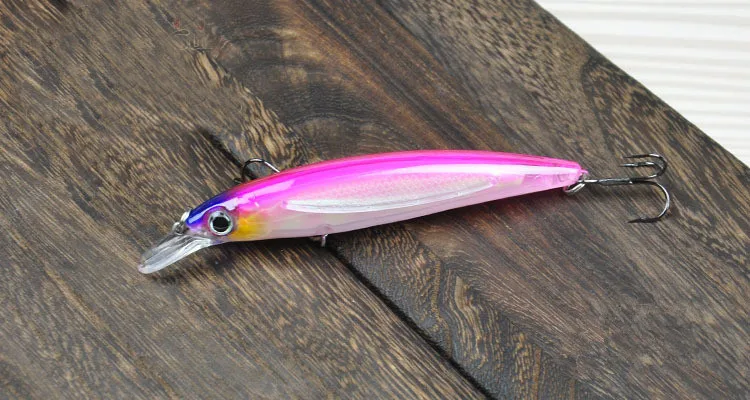 Цельнокроеное платье распродажа для рыболова ночной рыбалки Minnow приманки 14 г 110