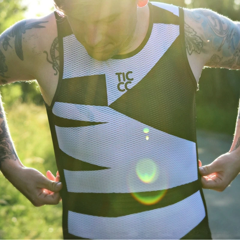 Команда RC Велоспорт baselayer мужские полосатые велосипедные трусы велосипедиста розовый и черный сетка спортивная одежда из полиэстера Капа де база де Малла