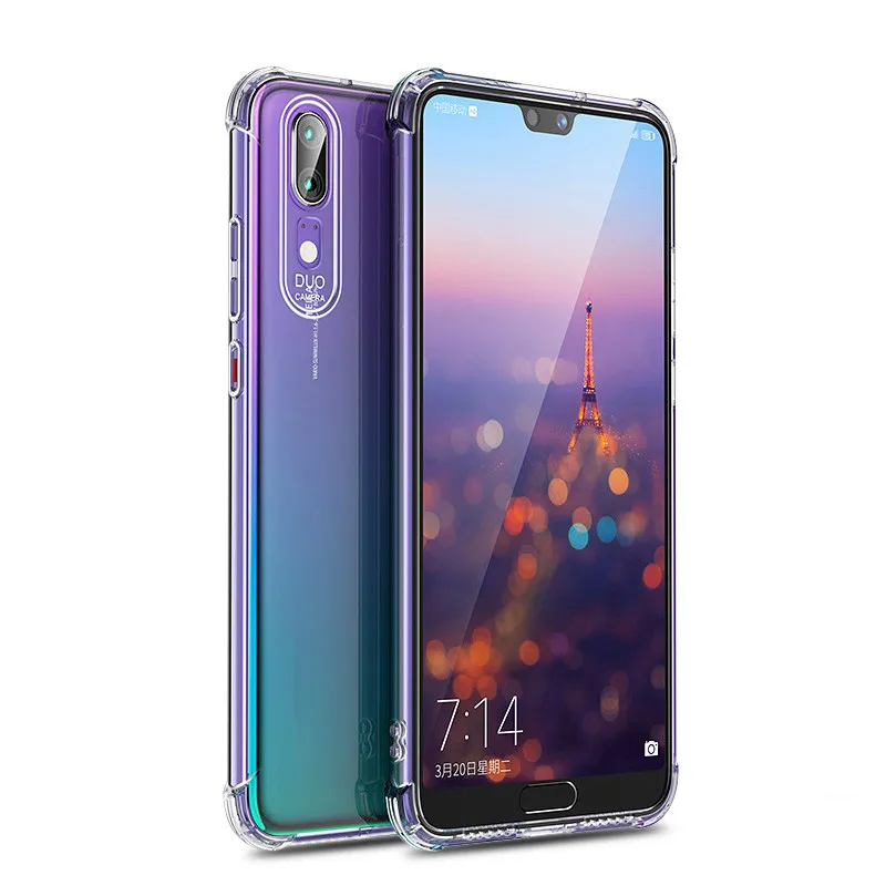 Shockproof Phone Case For Huawei P20 P30 Lite Pro Honor 10 Mate 20 Soft Clear TPU Cover P Smart 2019 |