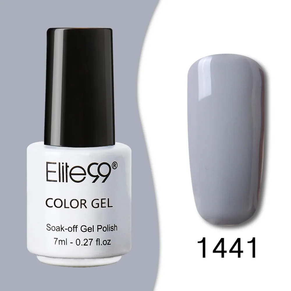 Elite99 7ml Pure Color Gel Lacquer 10 Pcs/set Nail Art Semi Permanent Polish Soak Off UV LED Manicure Primer Glue | Красота и