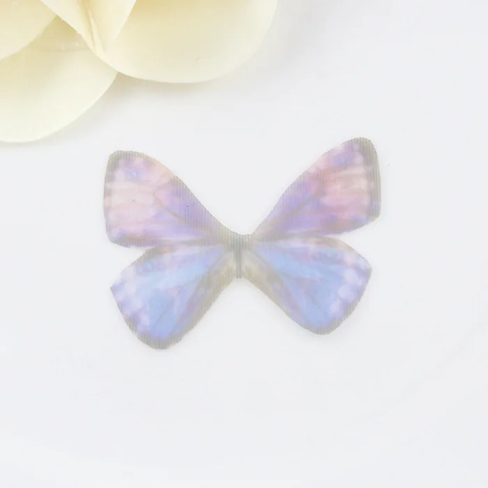 20PC Mini Chiffon Tulle Butterfly Decorative Accessories Adult Making Diy Earring Necklace Arts Crafts Garment Sewing Material - Цвет: 12 Blue sky