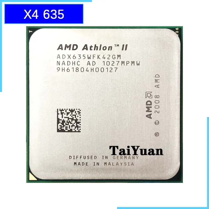 Четырехъядерный процессор AMD Athlon II X4 635 2 9 GHz ADX635WFK42GI/ADX635WFK42GM Socket AM3|Процессоры| |