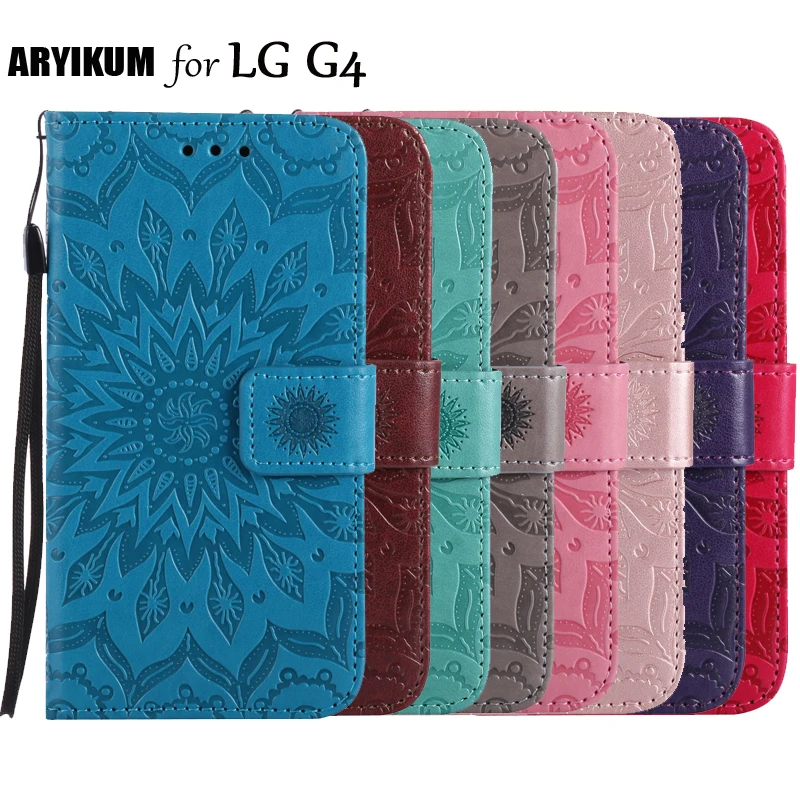 Для etui LG G4 G 4 чехол Роскошный Ретро Мандала Флип Стенд PU кожаный бумажник для LG4 LGG4