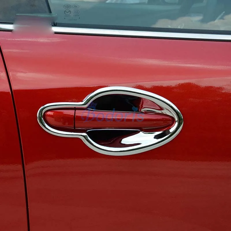 Door Handle Bowl Insert Trim Overlay Panel Chrome Car Styling 2014 2015 2016 2017 2018 For Mazda Atenza Accessories | Автомобили и