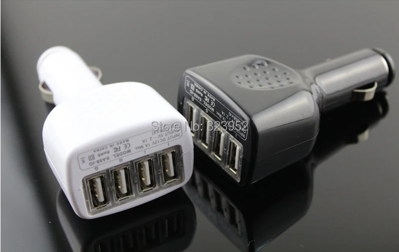 Автомобильное зарядное устройство Esobest с 4 USB портами 5 В 2 1 А|charger for iphone|charger adapter5v