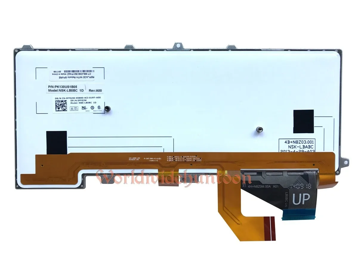 Reboto Высокое качество Клавиатура для ноутбука Dell Alienware M14X R3 клавиатура CN-0FFGJW NSK-LB0BC нам схема расположения с подсветкой