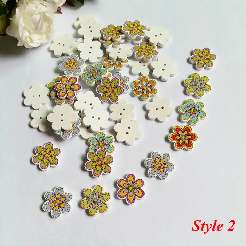 150 шт./лот 2 отверстия симпатичный flowerbuttons декоративные пуговицы, скрапбукинг 2 отверстия деревянные пуговицы для шитья flatblck блокнот ручной работы