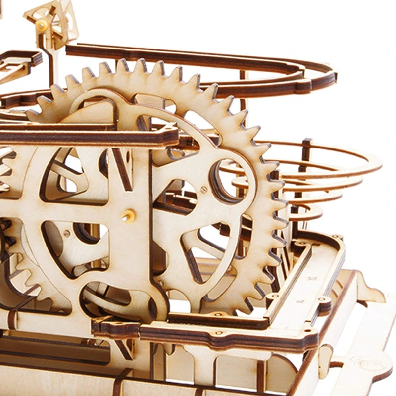 Robotime DIY мраморная игра деревянная головоломка шестерня модель привода