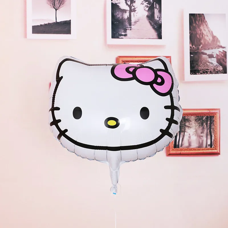 50 шт. воздушные шары hello kitty голова кота из мультфильма воздушный шар