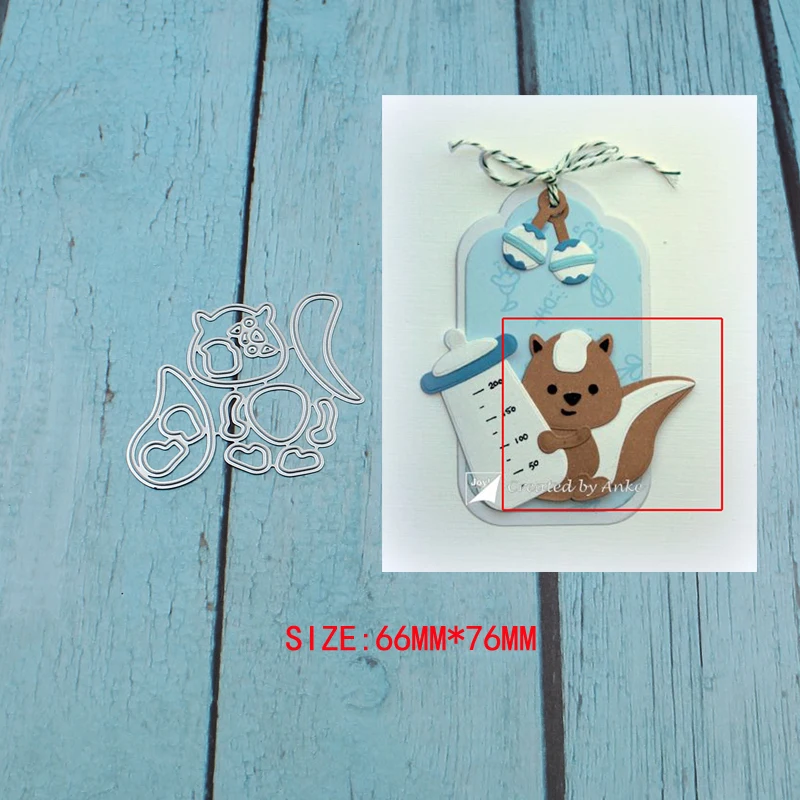 Вырубные штампы в виде белки рождественские металлические трафареты для