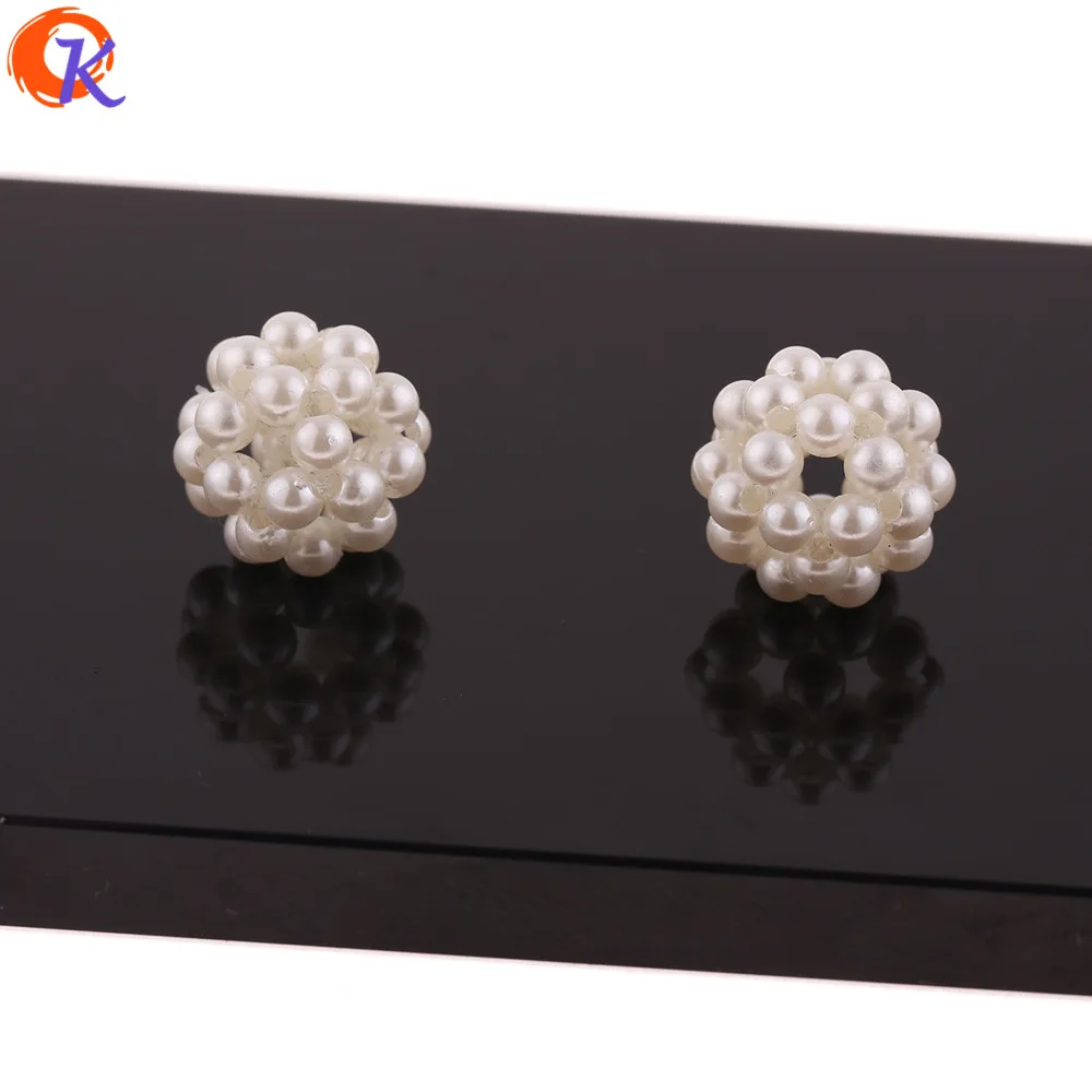 

Cordial Design 100Pcs 15*15MM Jewelry Accessories/Earring Connectors/Imitation Pearl/DIY Accessories/Hand Made/Earring Findings