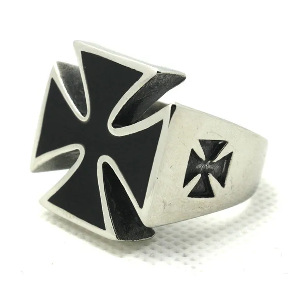 Модное высококачественное кольцо с маленьким крестом Jesus Cross для мужчин 316L из