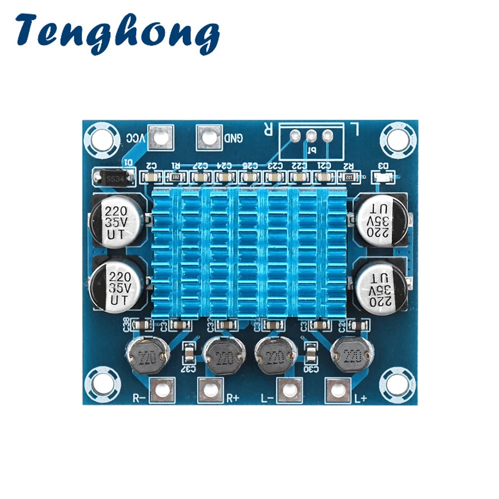 Tenghong 30 Вт * 2 HD цифровой усилитель мощности плата класса D двухканальный Mp3 модуль