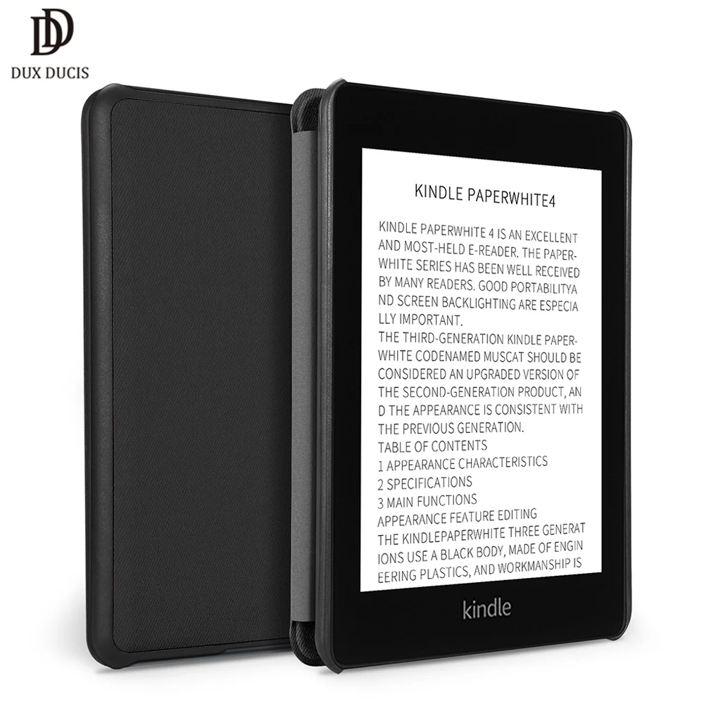 DUX DUCIS кожаный смарт чехол для Kindle Paperwhite 4 2018 Магнитный флип 6 0 &quotударопрочный