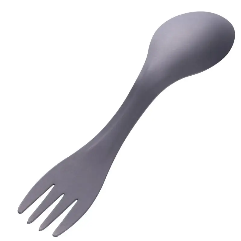 YYEDC чистый Титан spork кемпинговая вилка Титановая Ложка Нож комбинированный Походный для пикника для выживания походная посуда вилка Посуда