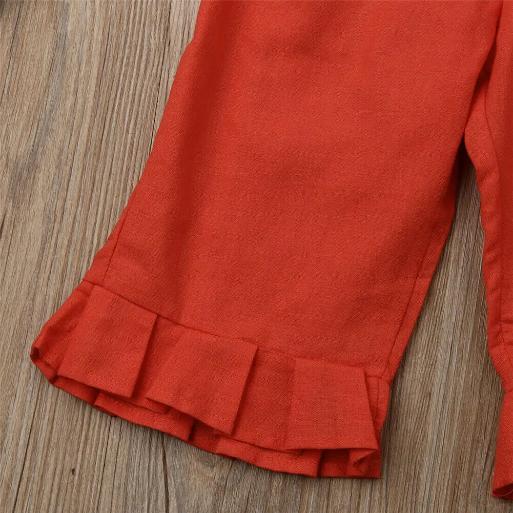 Комплект одежды из 2 предметов для маленьких девочек футболка с короткими