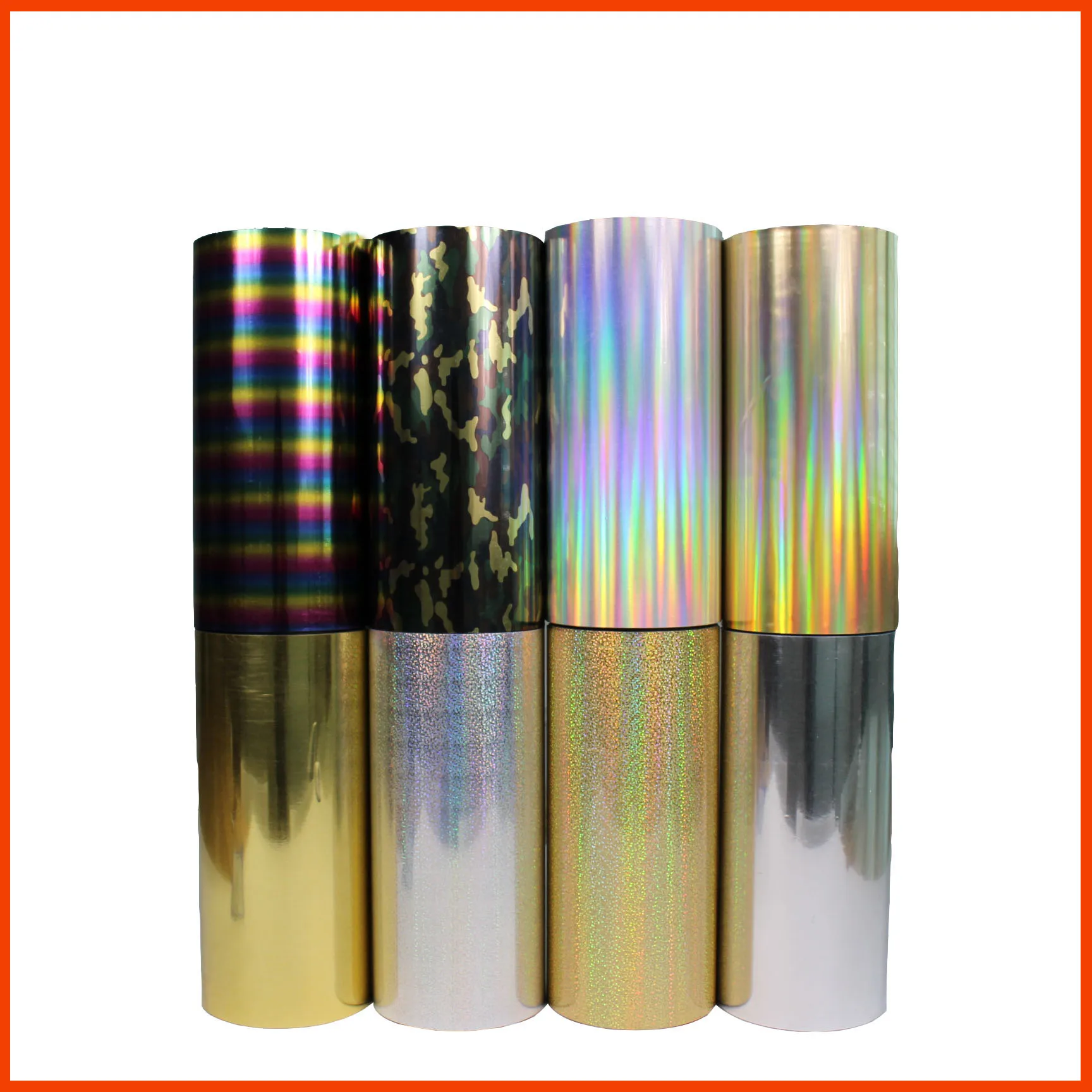 

Free Shipping Rich Color 1 sheet 25cmx50cm Metallic & Laser Heat Transfer Vinyl Camouflage Rainbow Iron on Film HTV