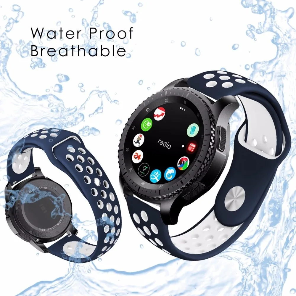 Силиконовый спортивный ремешок для Samsung Gear S3 Frontier сменный Браслет с ремешком Classic