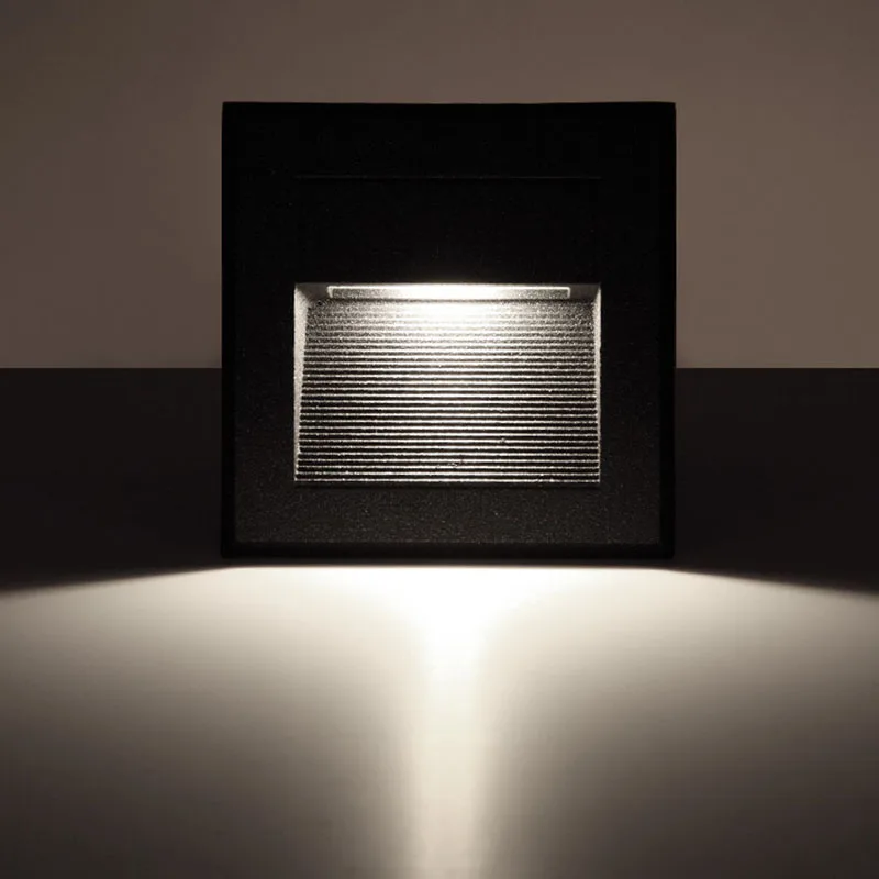 Светодиодный подземный светильник 3 Вт напольный ступенчатый встраиваемый