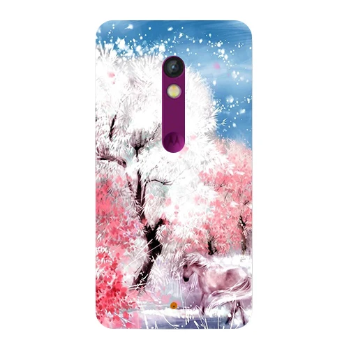 Soft TPU Silicone Case For Moto X Play XT1562 XT1563 XT1561 Back Cover Patterned Flower Plants Smartphone Phone | Мобильные телефоны