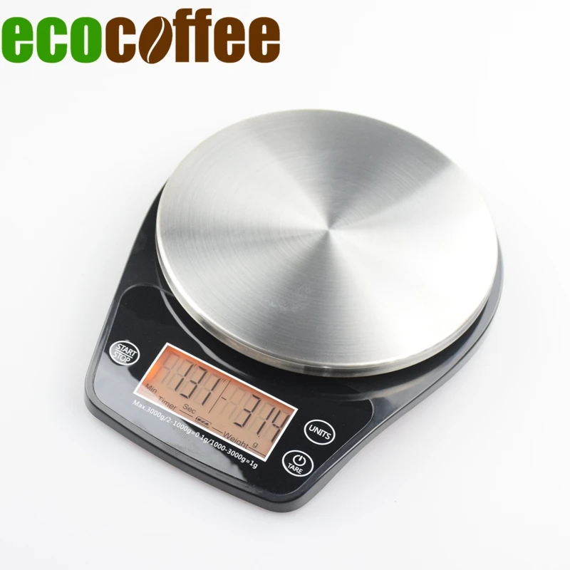 Мини кофейные весы V60 с таймером 0 1 3000Gg термостойкая стеклянная подставка 360 мл V02
