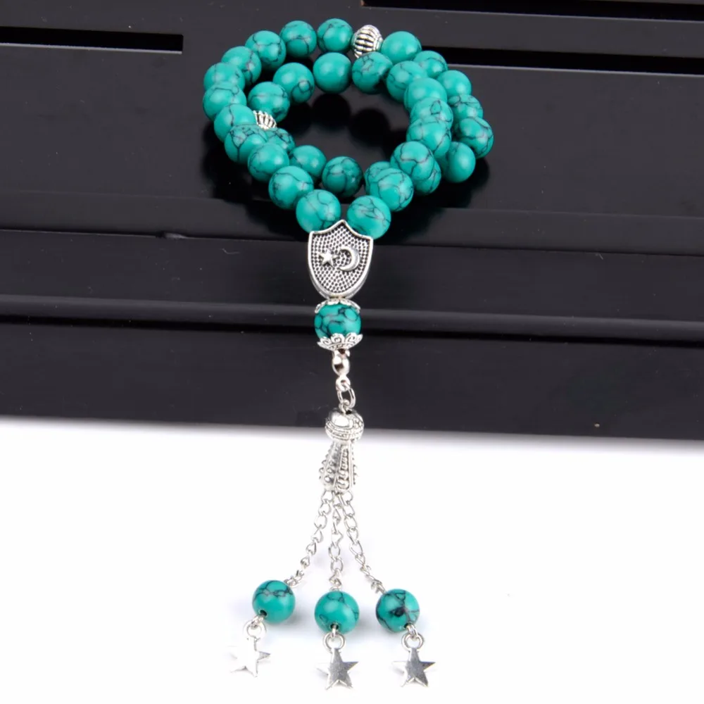 Мужские и женские амулеты Tasbih классические четки из 33 бусин для молитвы
