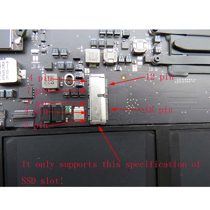 M.2 PCI e NVMe SSD адаптер карты M ключ для 2013 2014 2015 MACBOOK Air A1465 A1466 Pro A1398 A1502 A1419 NGFF к MD711