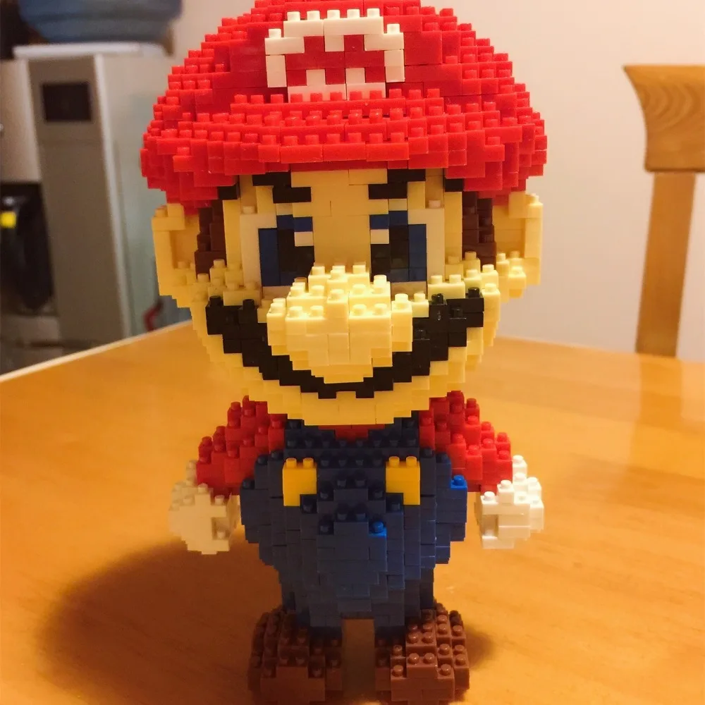 HC9003 1750Pcs Super Mario Red Series Without Original Box Building Blocks Diamond Bricks Toys Compatible With LOZ HC 9003 | Игрушки и